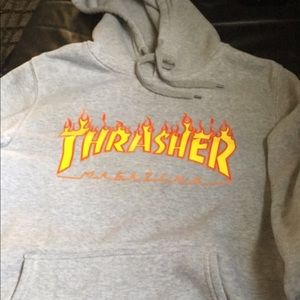 Two thrasher sweatshirts